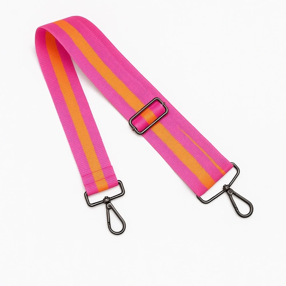 Vibrant Pink & Orange Adjustable Bag /Cellphone Strap Adjustable Y2K Sturdy